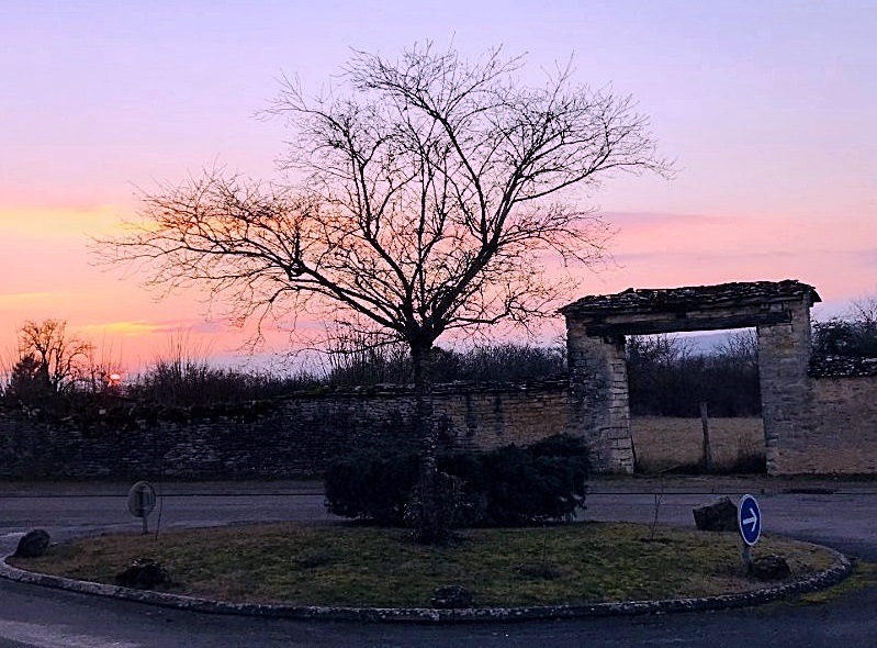 Paysage au rond point des hauts de chêne