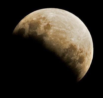 Photo d'une éclipse de lune